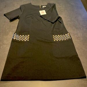 Women’s black dress. Calvin klein. Never worn. Size 10. Pockets. Great for work